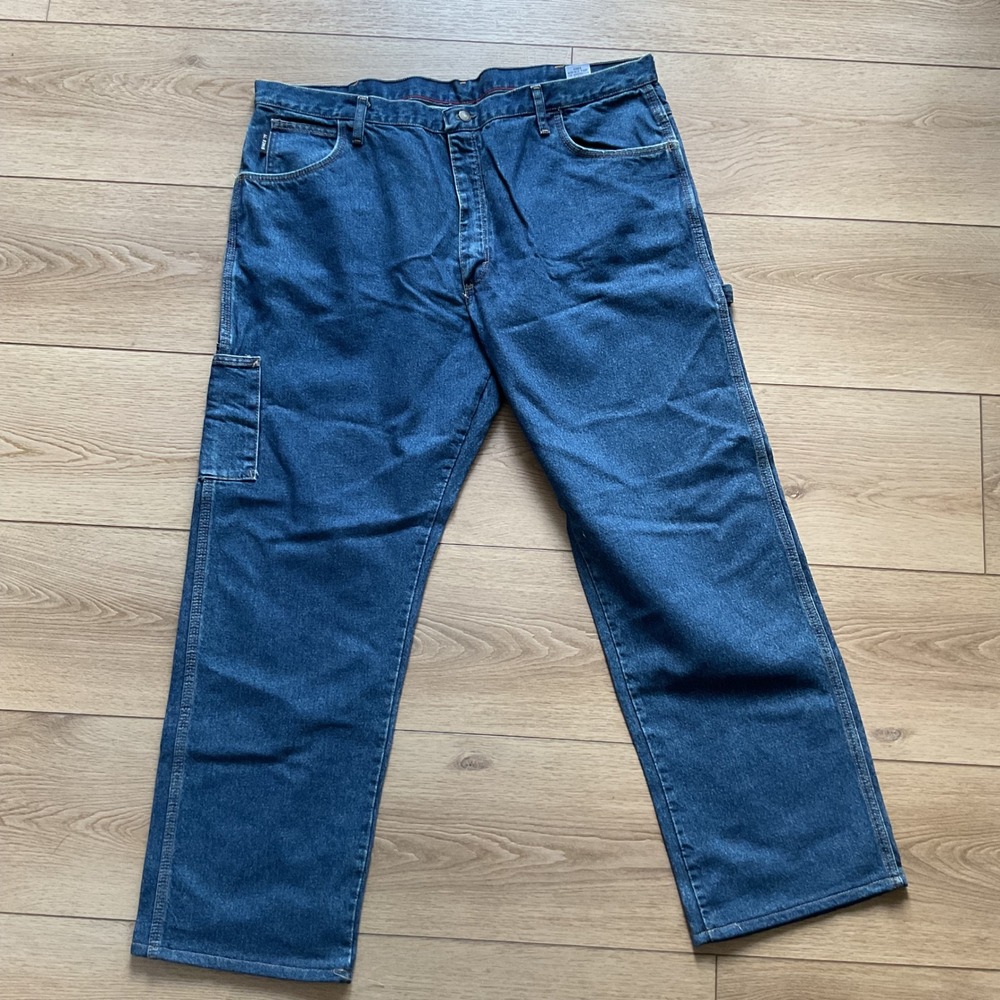 Bulwark FR Mens Flame Resistant Carpenter Jeans Blue 44x32 21 ATPV NFPA